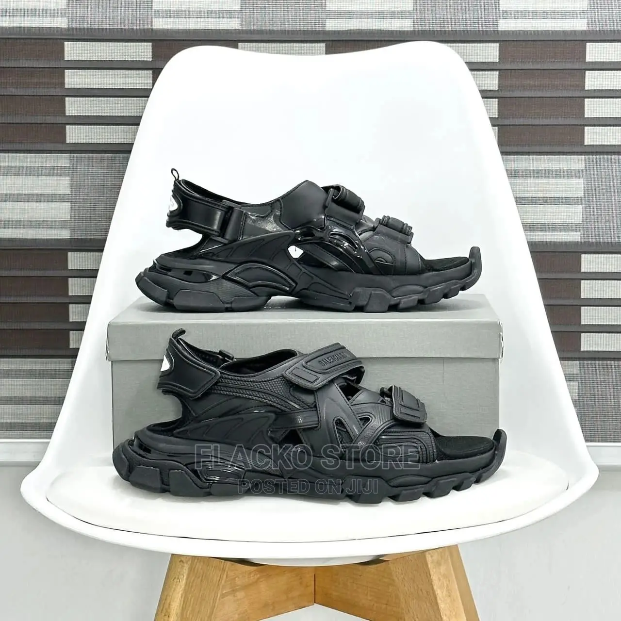 Original Balenciaga Track Touch-Strap Sandals Available