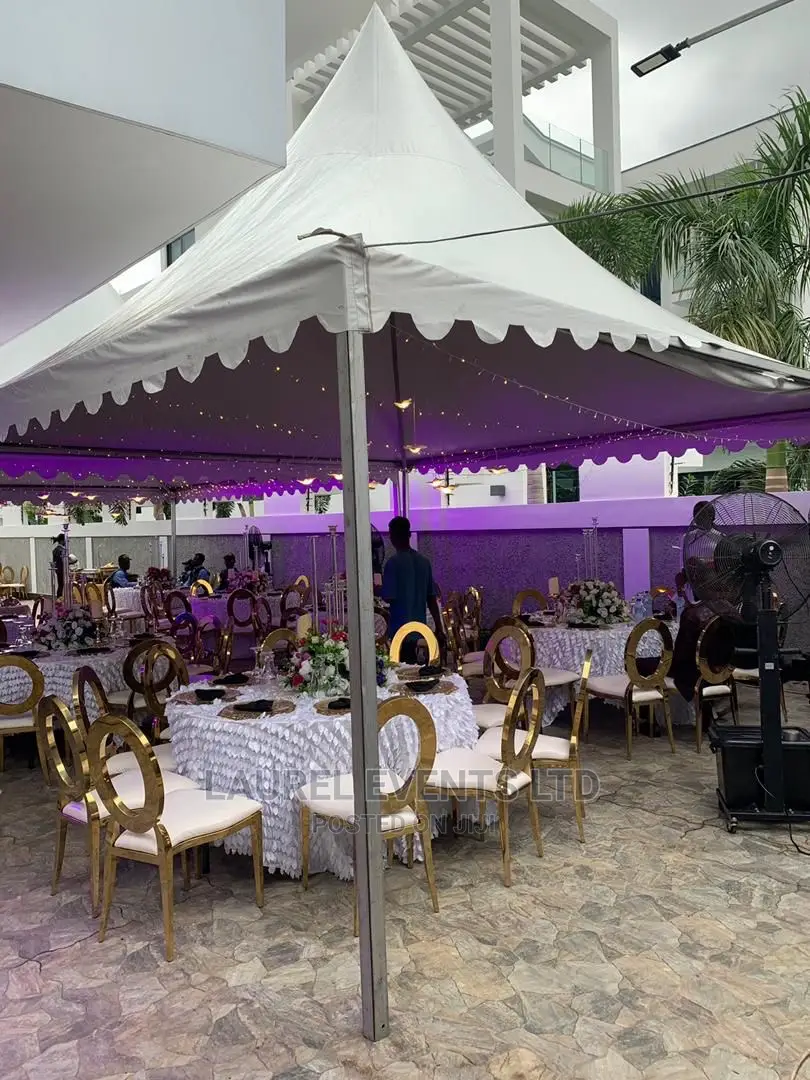 Tent for Guests. Table Chairs Canopy Marquee Rentals
