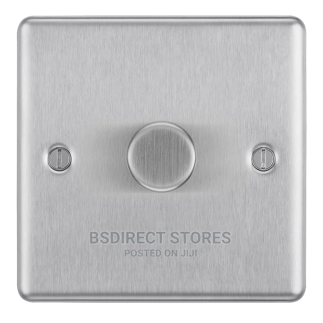 SMJ 2-Way Dimmer Switch 400W 1-Gang Brushed Steel Dimmer