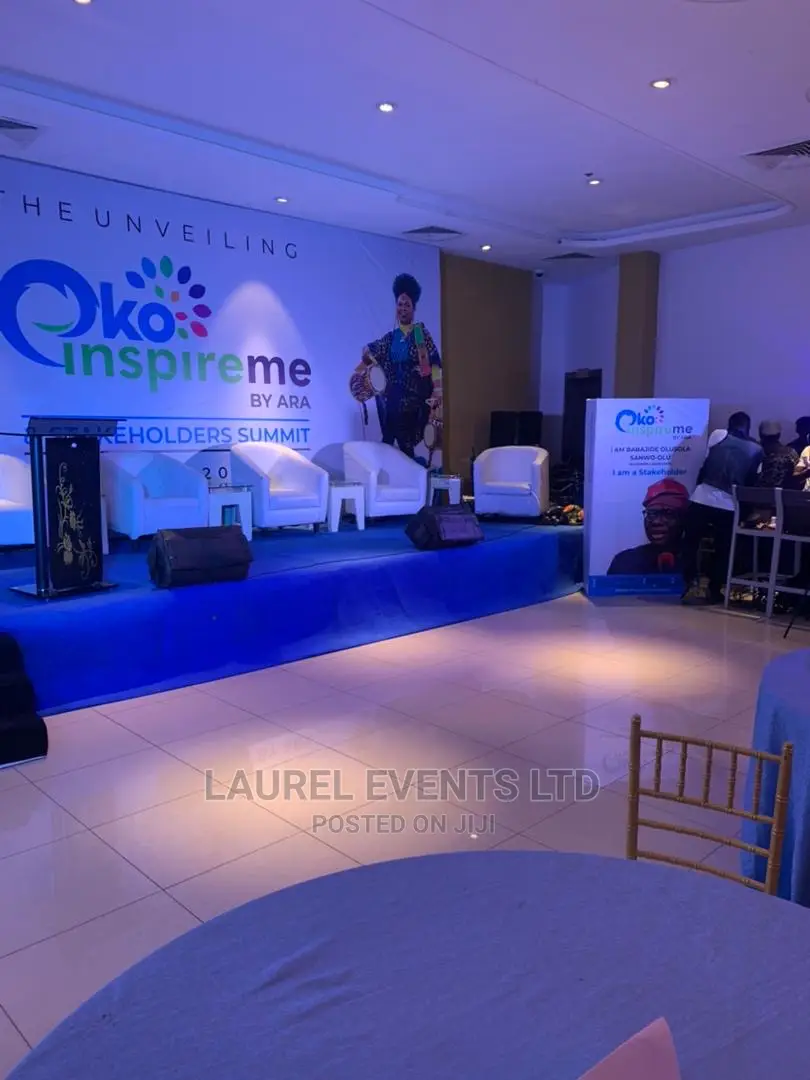 Bucket Chairs Corporate Event Decor Planning Rentals Stage