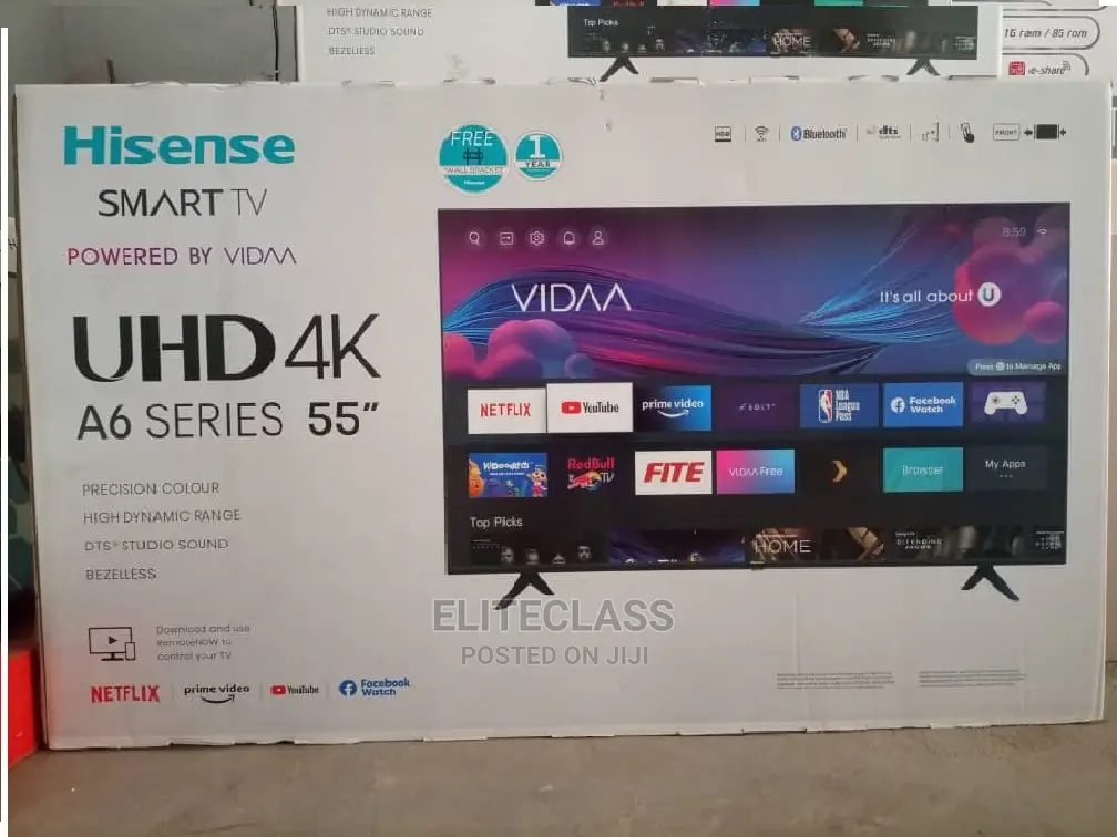 Hisense 55'' Uhd Smart Tv+ Bluetooth