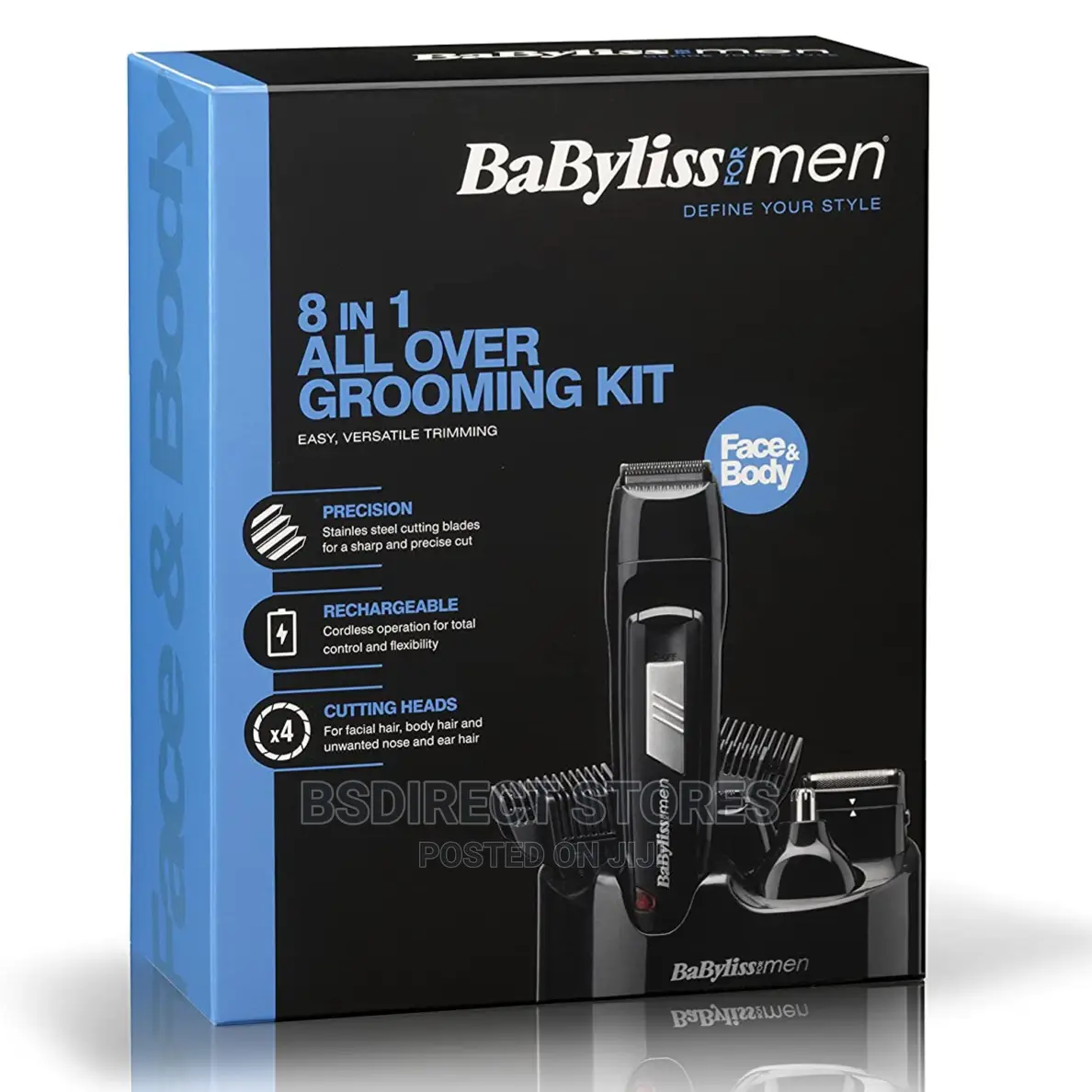 Babyliss 8-in-1 All Over Cordless Rechargeable Grooming Kit