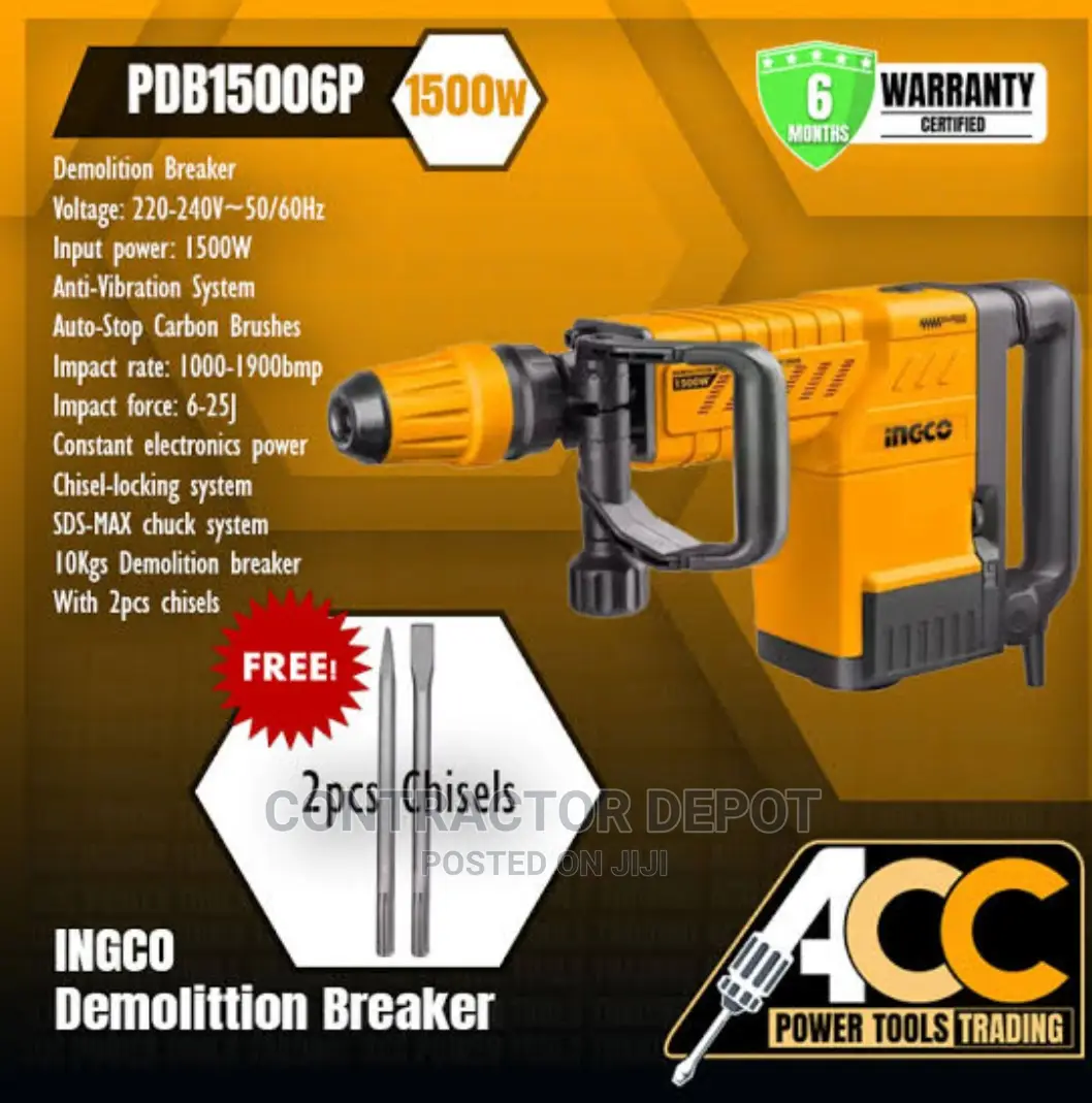 Ingco Demolition Breaker 1500w Pdb15006