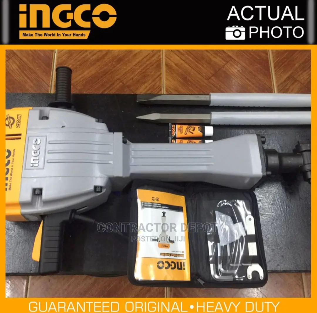 Ingco Corded Demolition Jack Hammer Concrete Breaker – 2200W