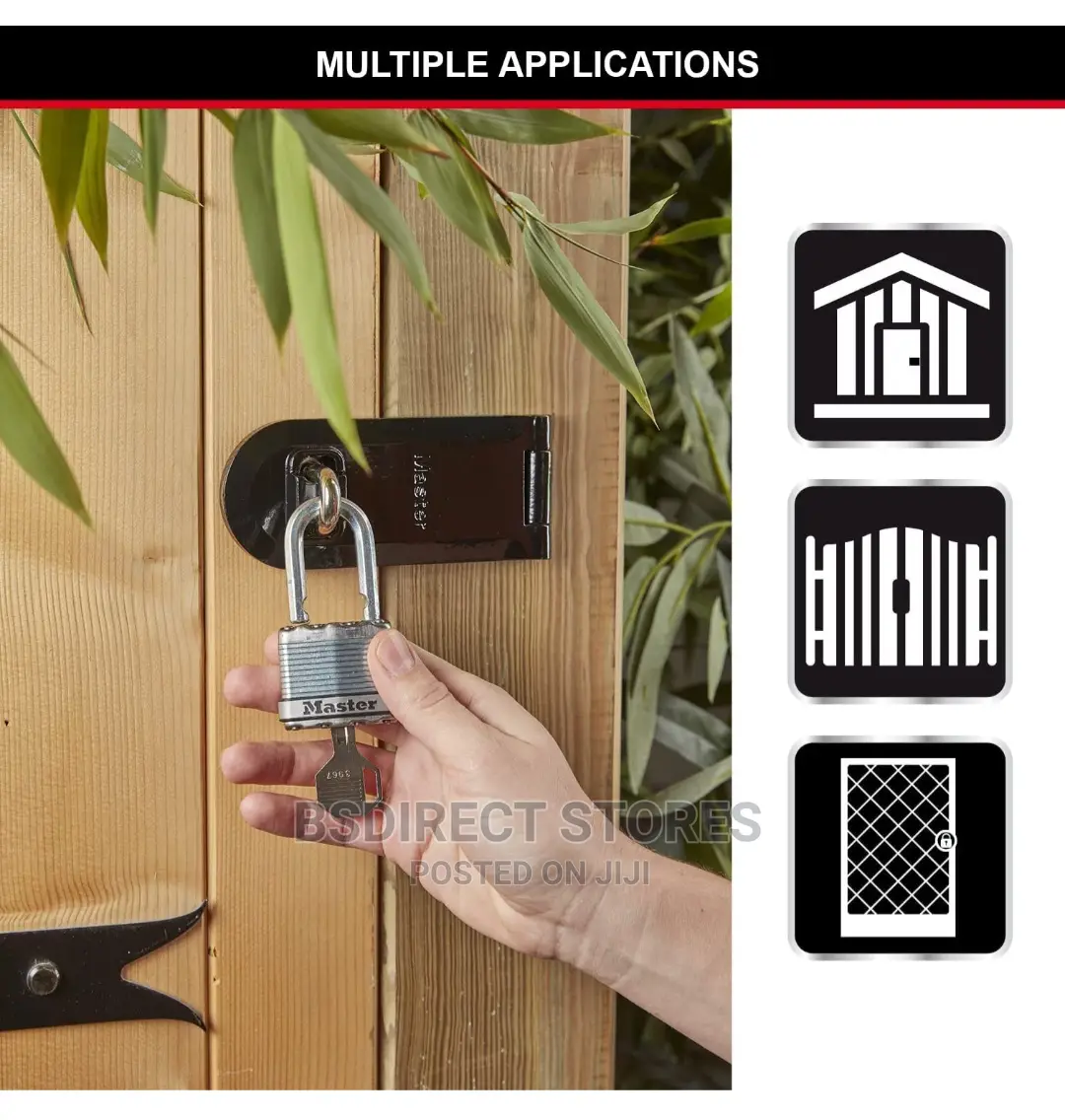 Master Lock Heavy Duty Padlock Weatherproof 45mm, Pack of 2