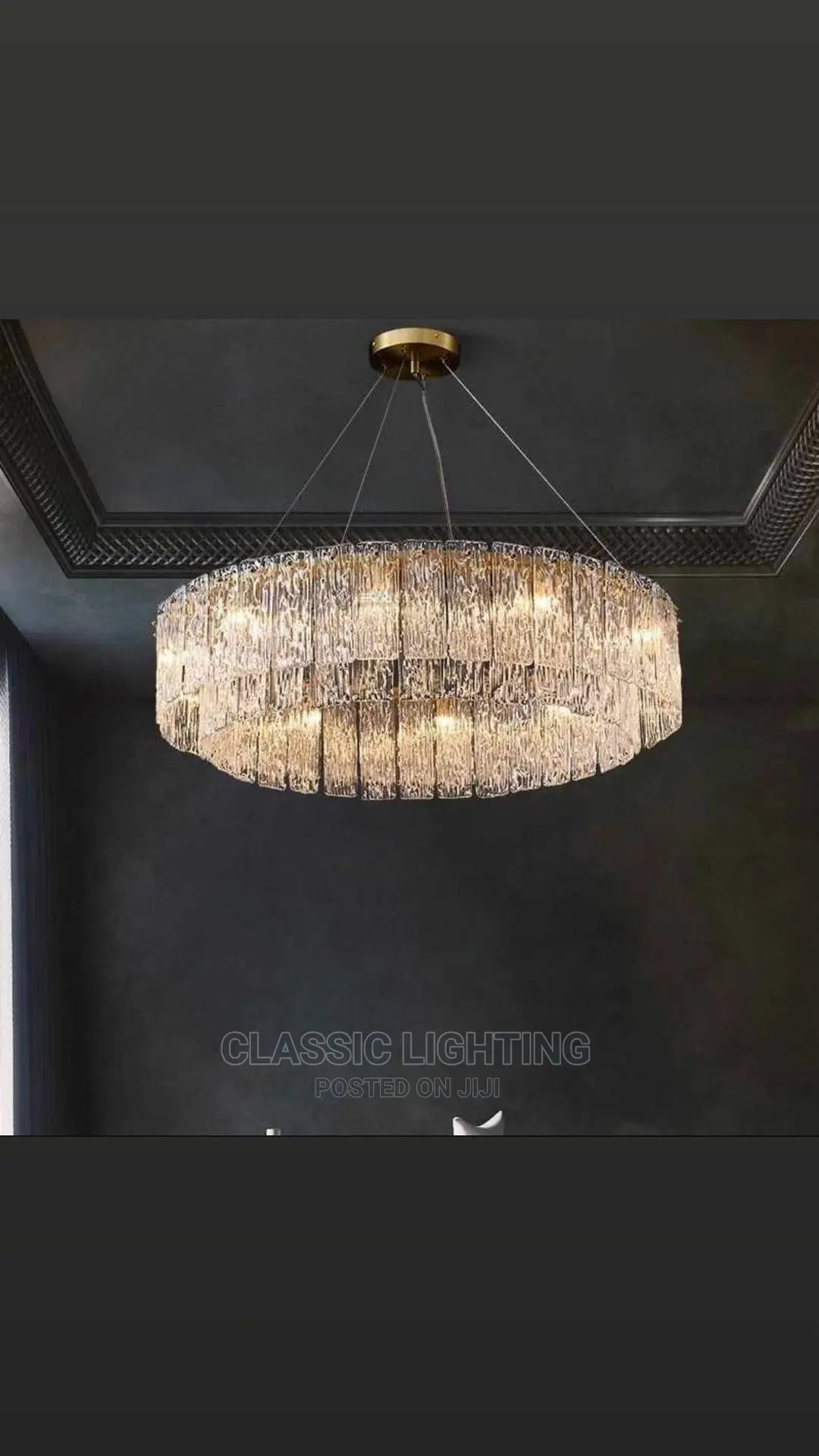 Postmodern Copper Crystal Light Slide to the End