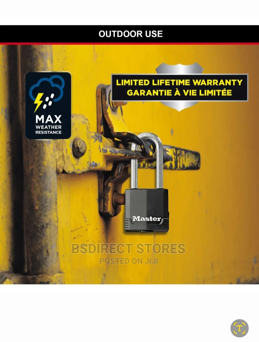 Master Lock Heavy Duty Laminated Steel Large Padlock 54mm