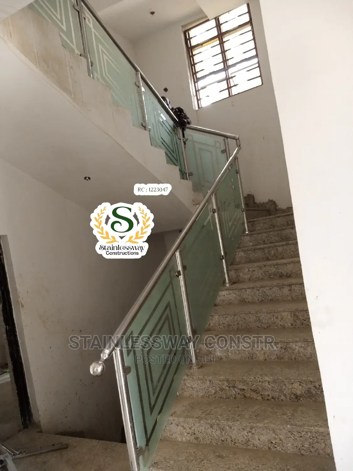 Stainless Glass Staircase Railing