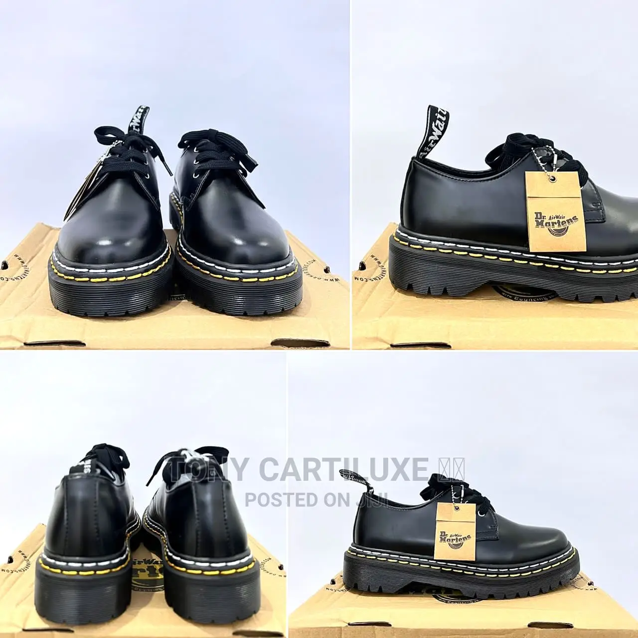 *Rick Owen X Dr Martens Quad Leather Derby Shoe Men Women