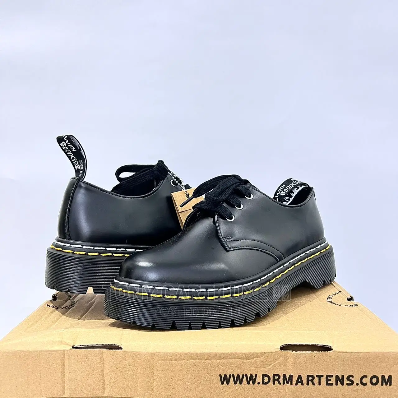 *Rick Owen X Dr Martens Quad Leather Derby Shoe Men Women
