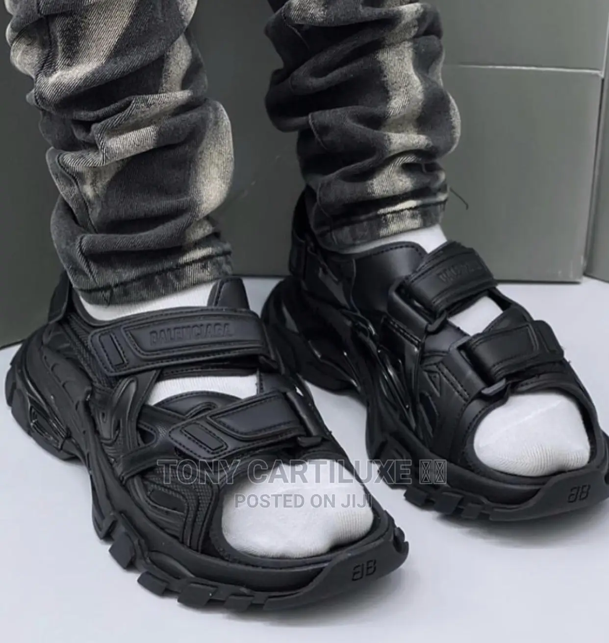Balenciaga High Track Tactical Lúxury Sandals Men Women