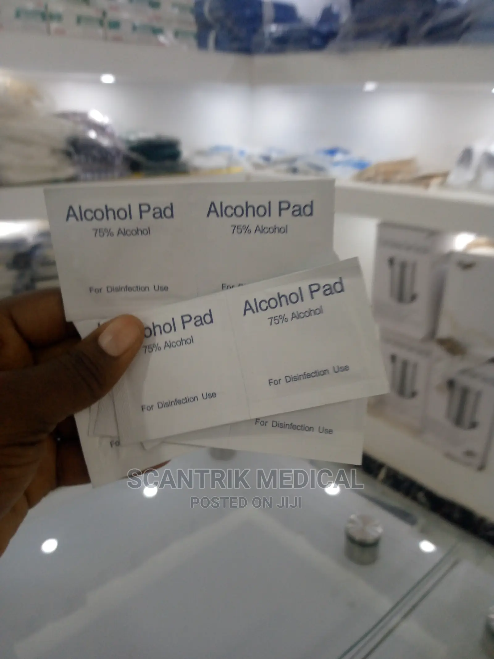 Medical Alcohol Prep Pads Used Disinfectant