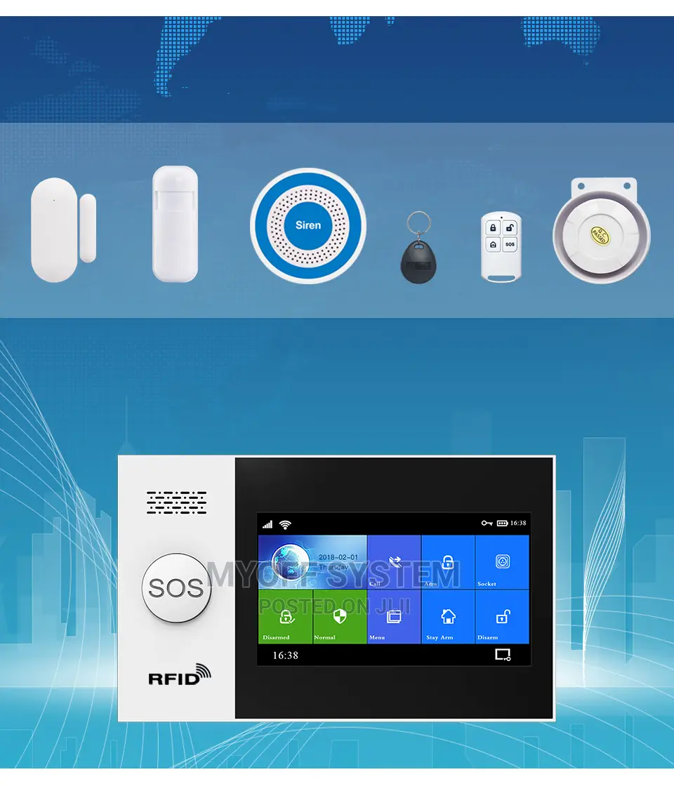 Tuya Wireless Home Wi-fi Gsm Burglary Security System