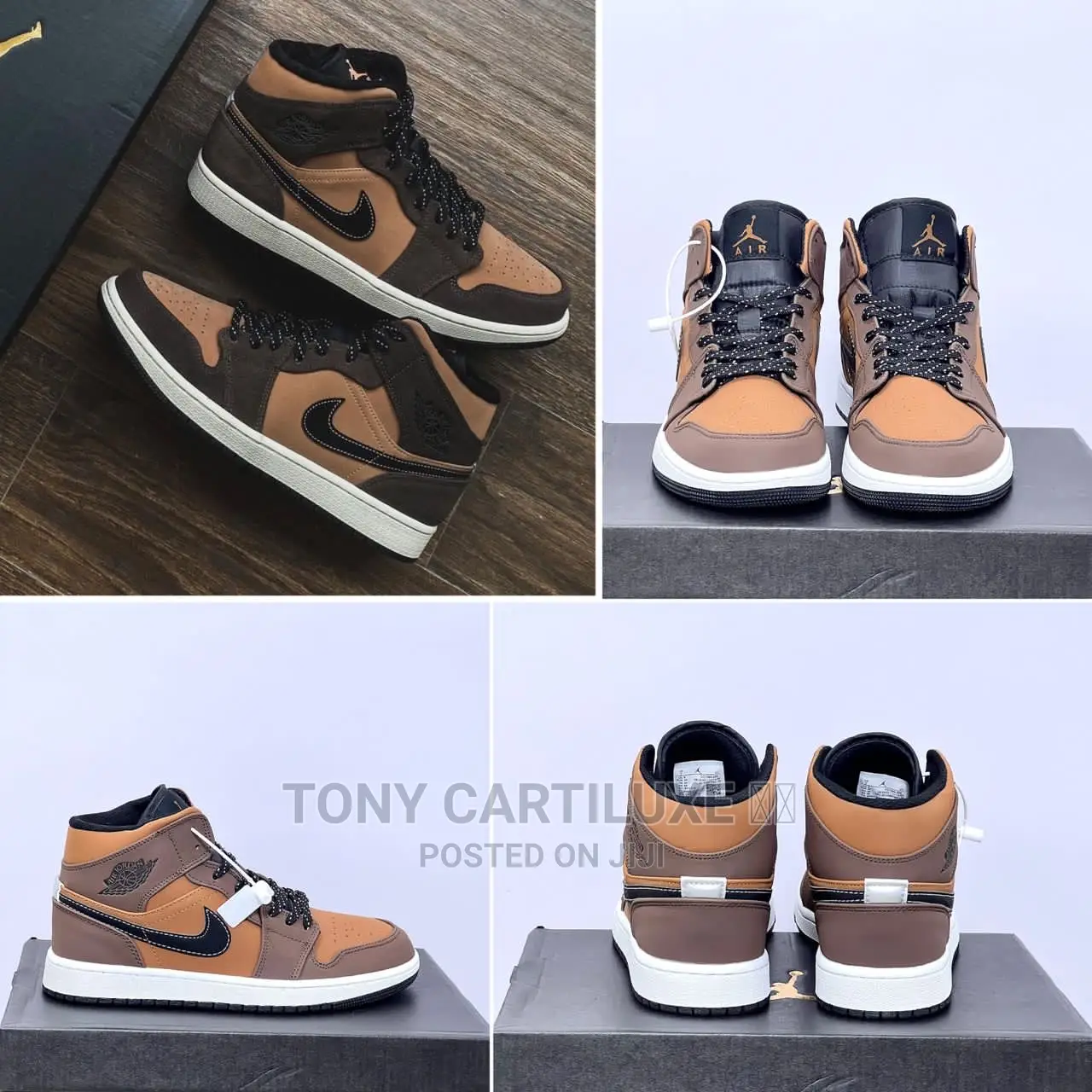*Nike Air Jordan 1 Mid “Dark Chocolate MEN WOMEN