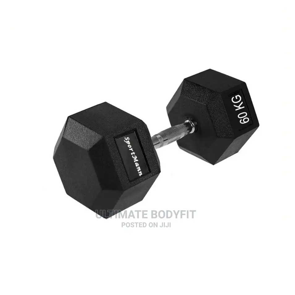 Brand New Pair 60kg Hexgon Dumbbell