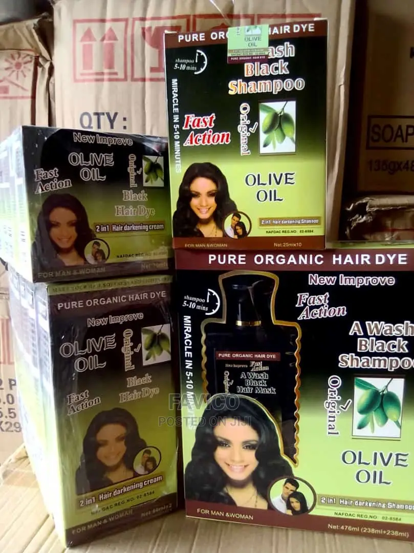 Pure Organic Hair Dye Shampoo 2 in 1