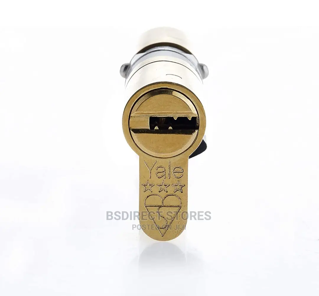 Yale Platinum Brass Single Euro Thumbturn Cylinder Lock,80mm