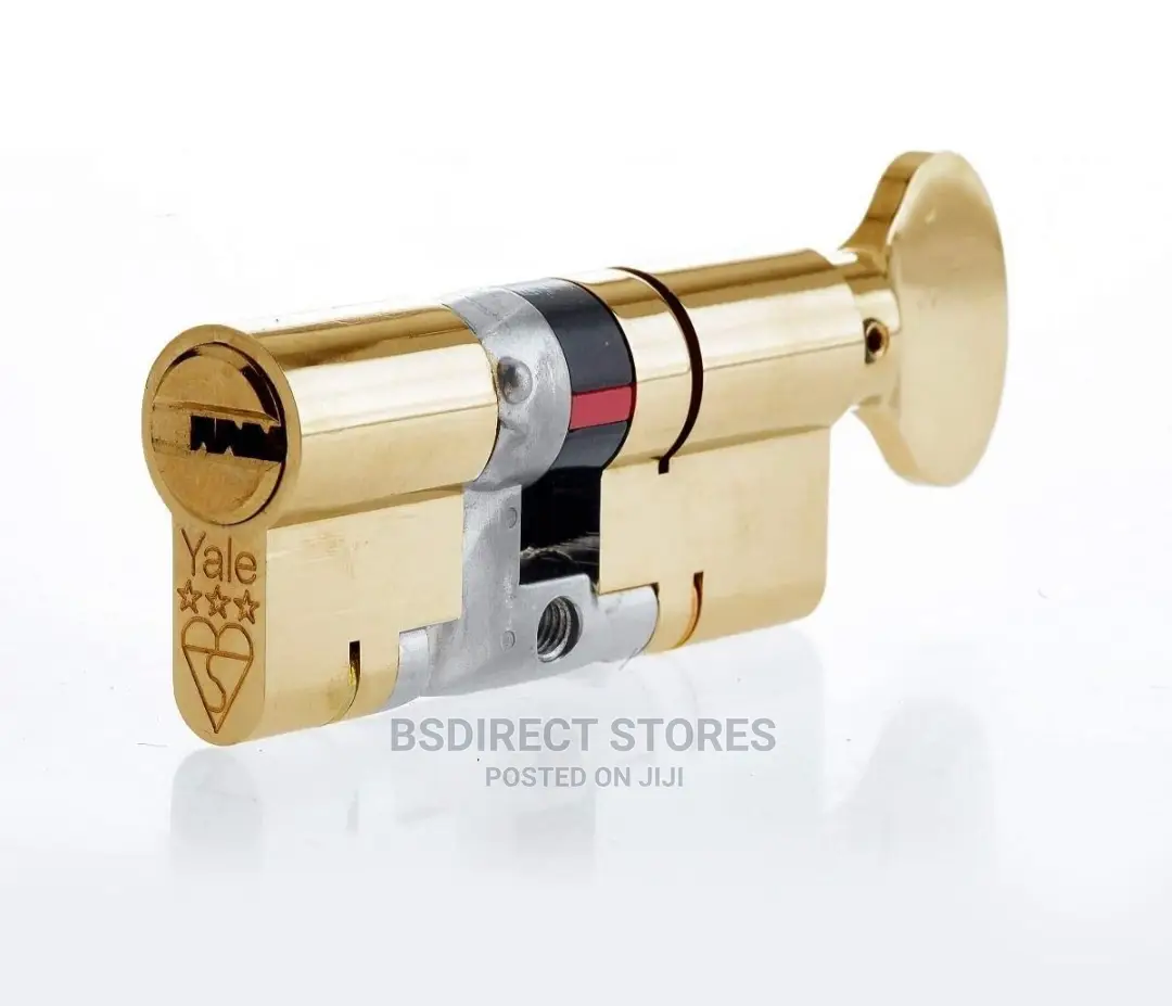 Yale Platinum Brass Single Euro Thumbturn Cylinder Lock,80mm