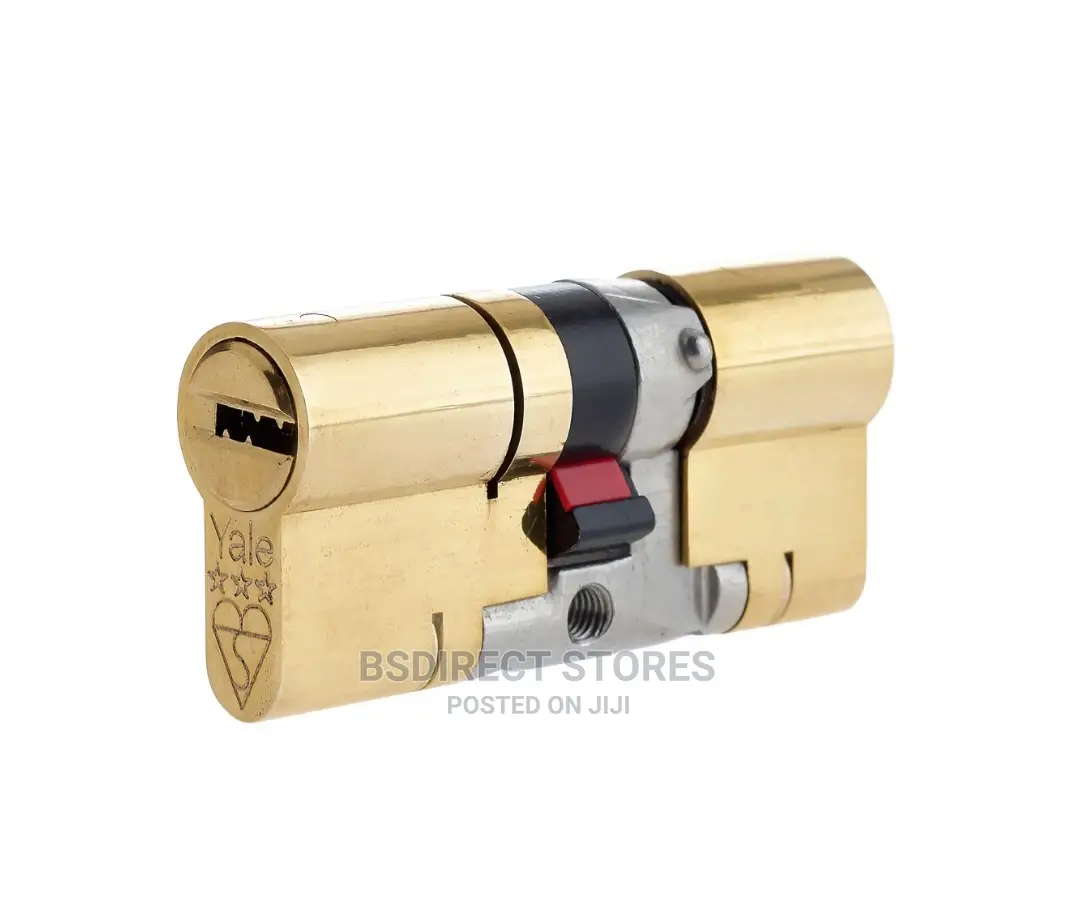 Yale Platinum Brass Single Euro Cylinder Lock, (L)70mm