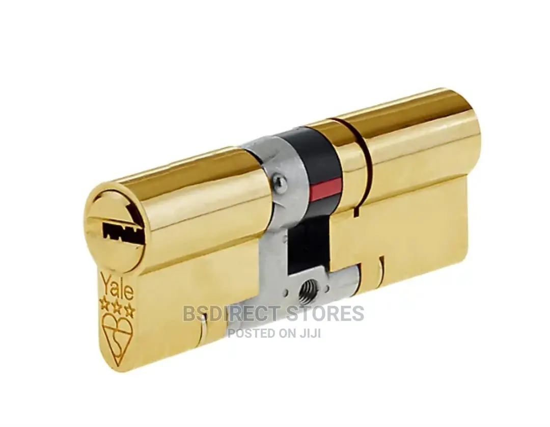 Yale Platinum Brass Single Euro Cylinder Lock, (L)100mm