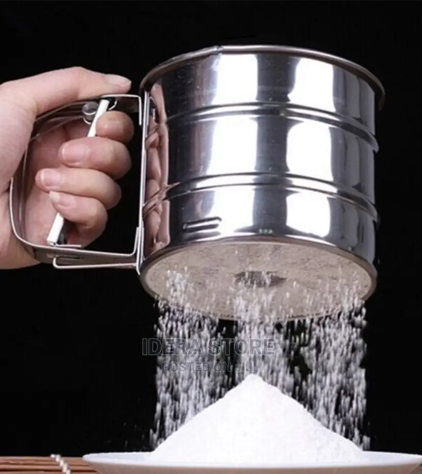 Stainless Steel Hand-held Flour Sieve Cup
