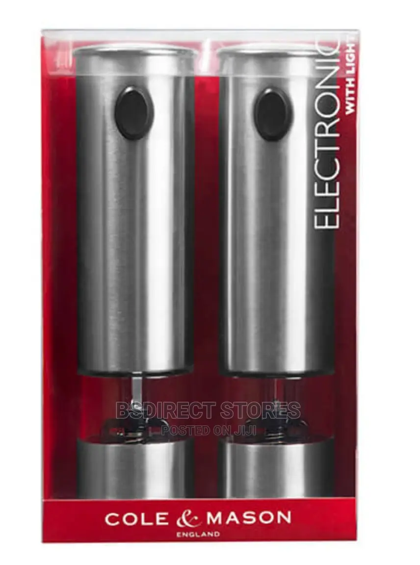 Cole and Mason Electronic Battersea Salt Pepper Mill Giftset