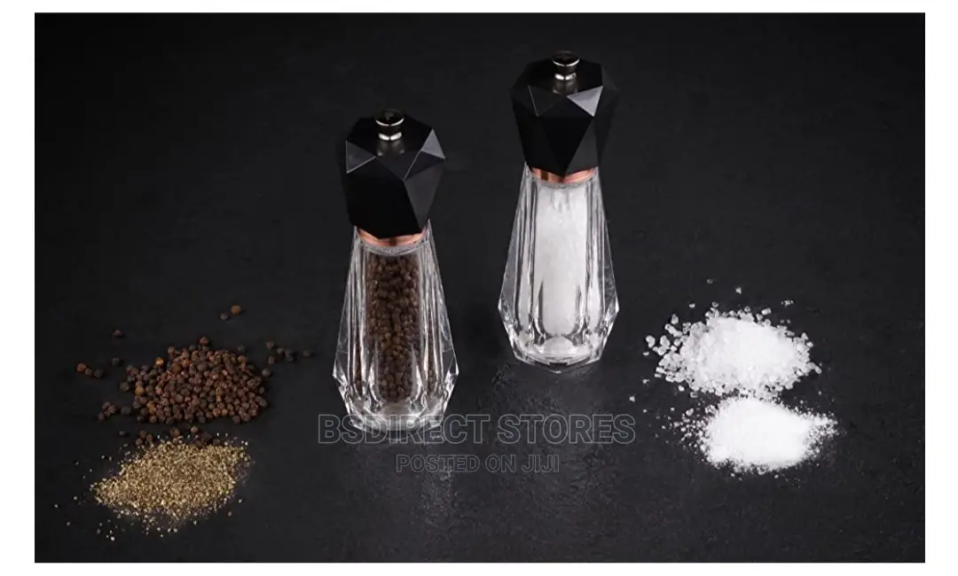 Cole and Mason Somerton Clear Antique Brass Salt Pepper Mill