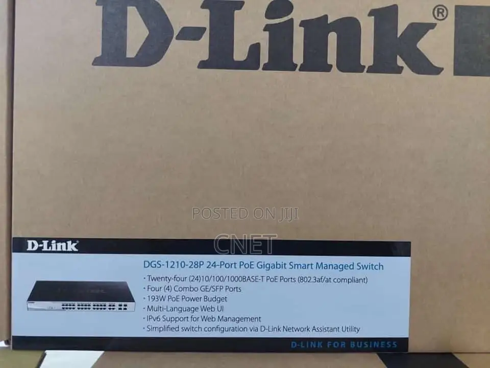 D Link 24port Gigabit Poe Managed Switch DGS 1210-28p