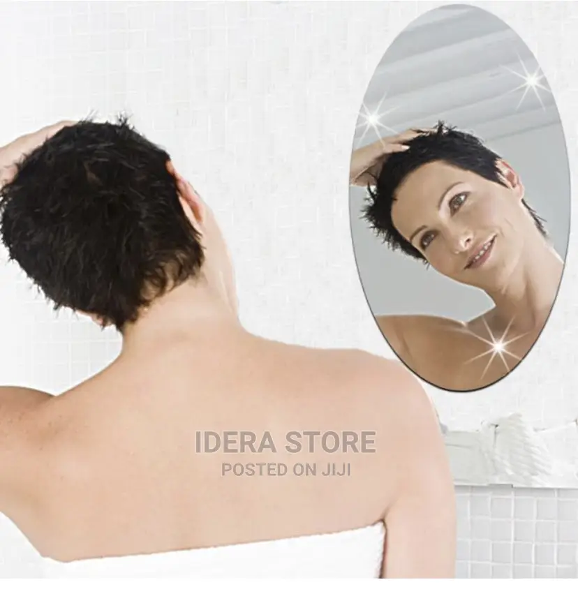 Oval Acrylic Bathroom Waterproof Mirror Sticker