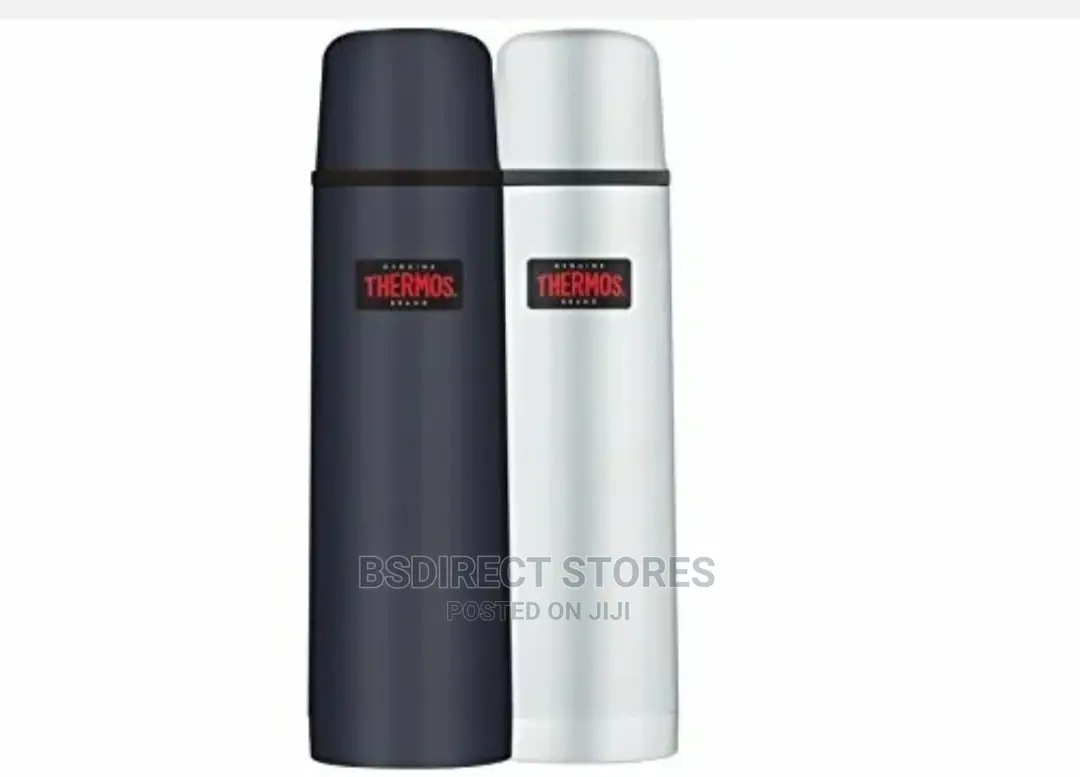 Genuine Thermos Light Compact Flask, Midnight Blue, 1.0 L
