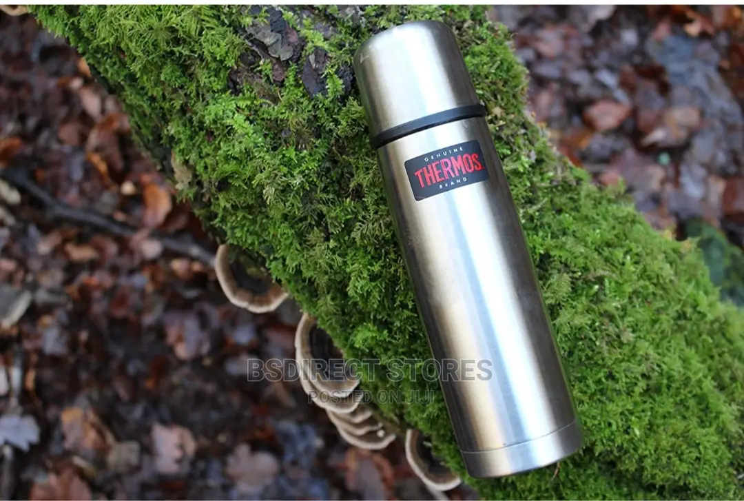 Genuine Thermos Light Compact Flask, Midnight Blue, 1.0 L