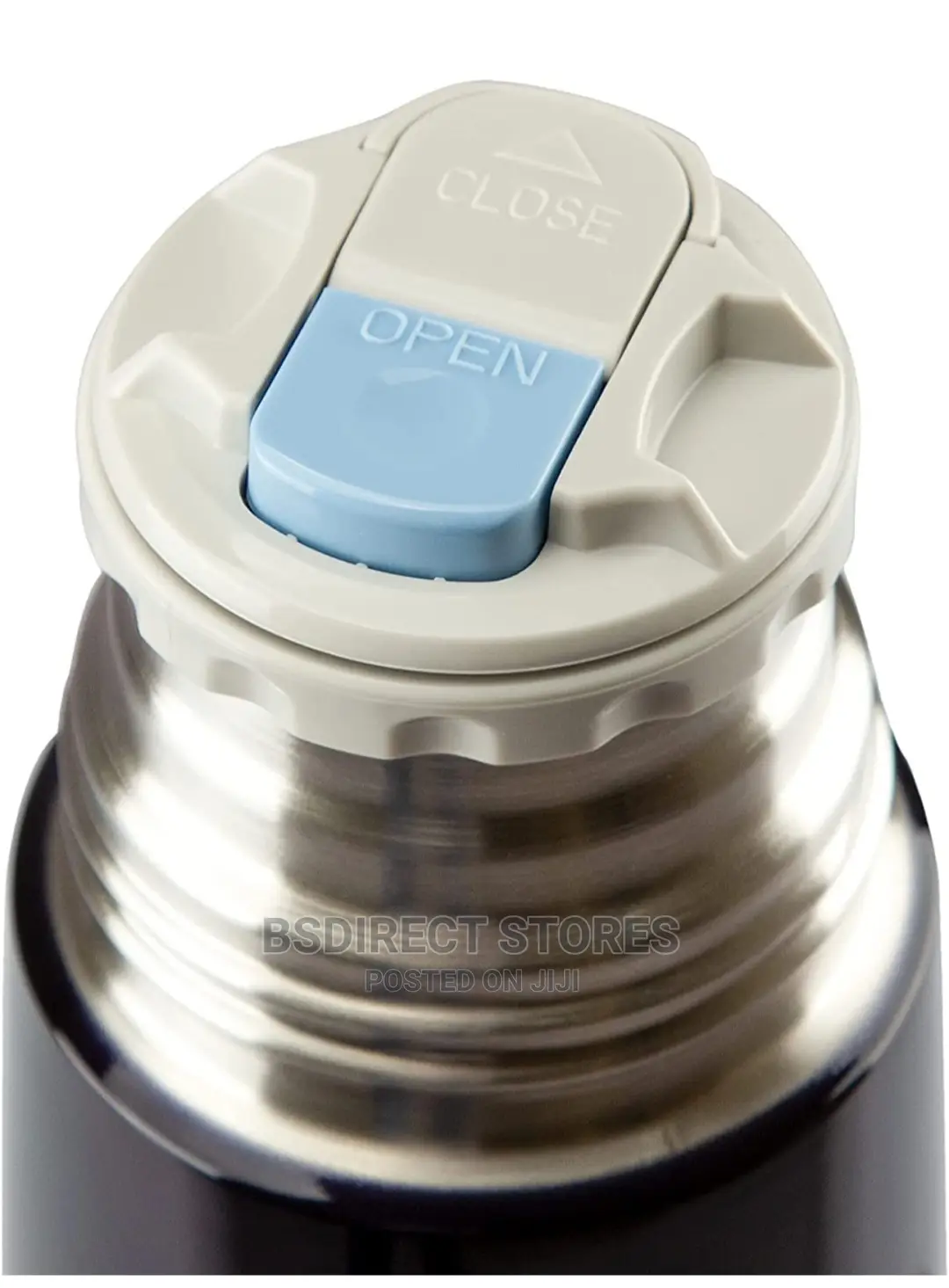 Genuine Thermos Light Compact Flask, Midnight Blue, 1.0 L