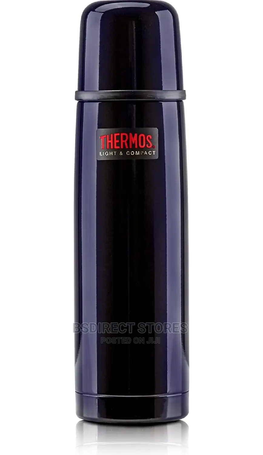 Genuine Thermos Light Compact Flask, Midnight Blue, 1.0 L