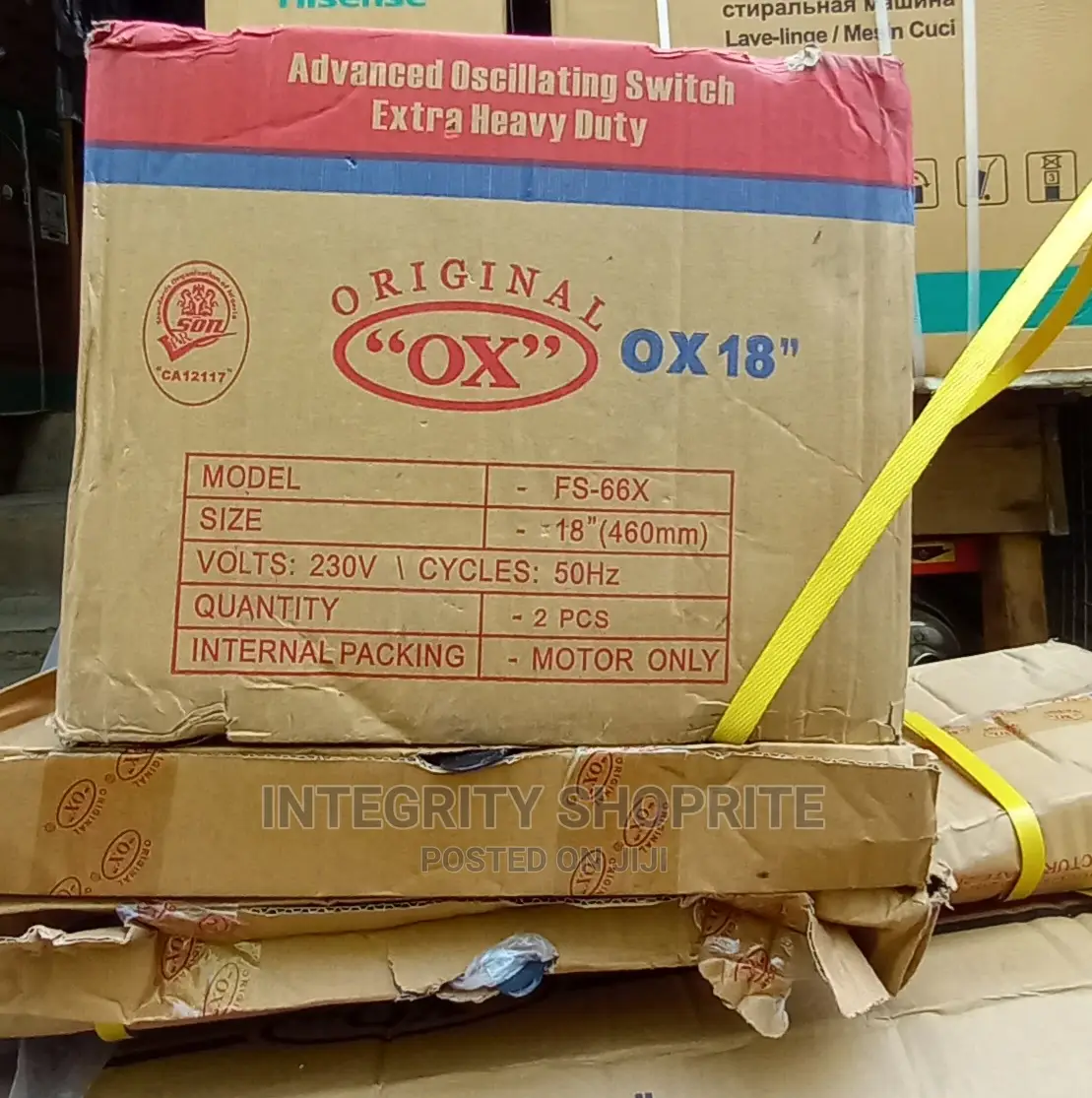 Ox18 Inches Industrial Wall Fan