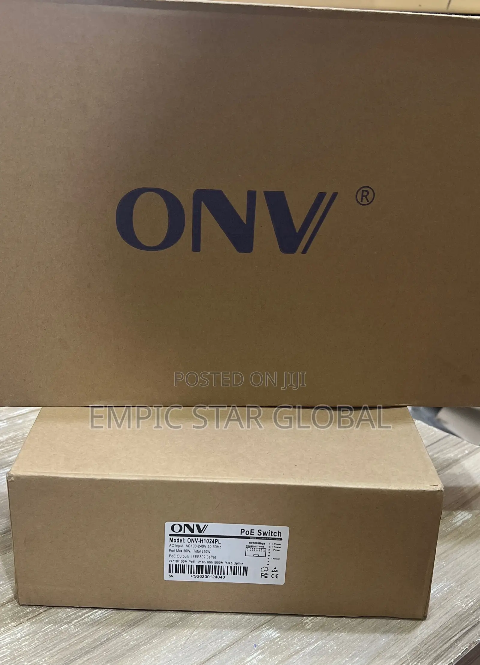 24port All Poe Switch 10/100 With 2 Port Gigabit Uplink