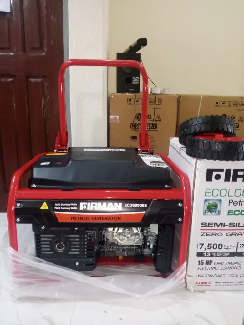 Brand New Firman 7.5kva ECO8990ES Gasoline Generator.