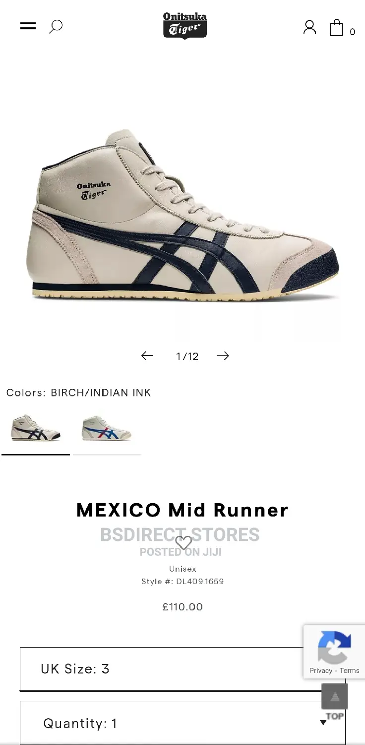 Onitsuka Tiger Birch/Indian Ink Mexico Mid Runner Shoes