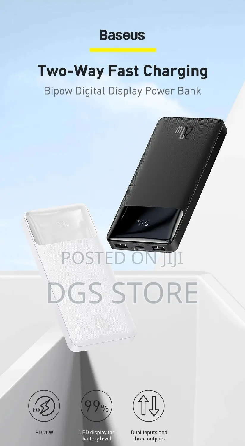 Baseus Bipow Digital 30,000mah 20w Power Bank