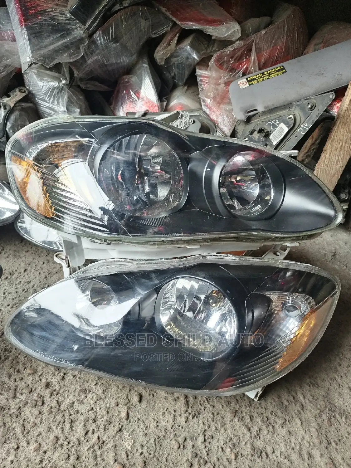Headlamp Toyota Corolla 2003-2007 Tinted Spot