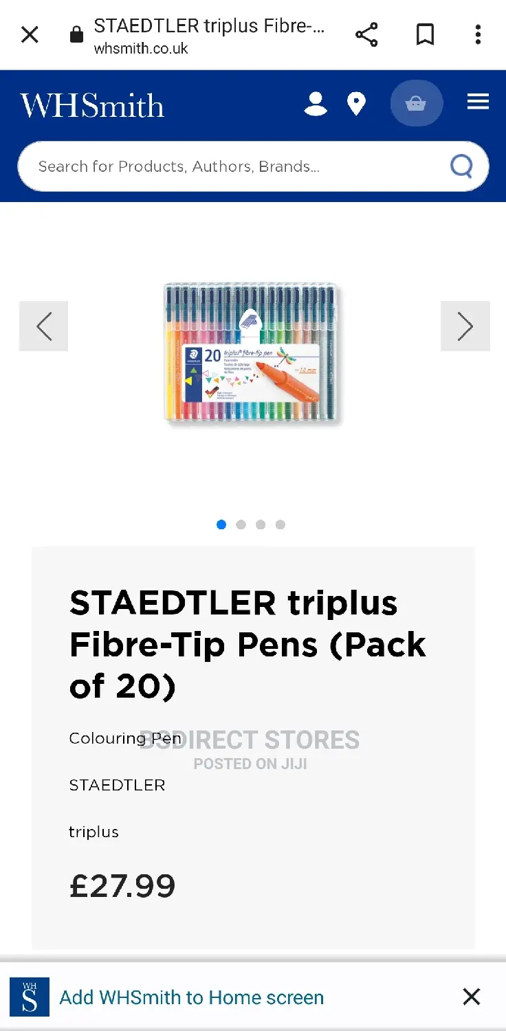 Staedtler Triplus Colour Fibre-Tip Pens 20 Brilliant Colours