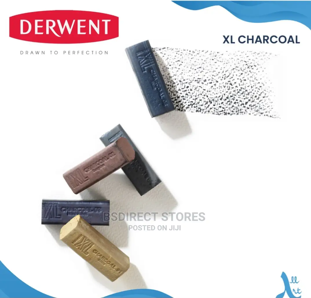 Derwent Xl Chunky Block Charcoal Tin of 6