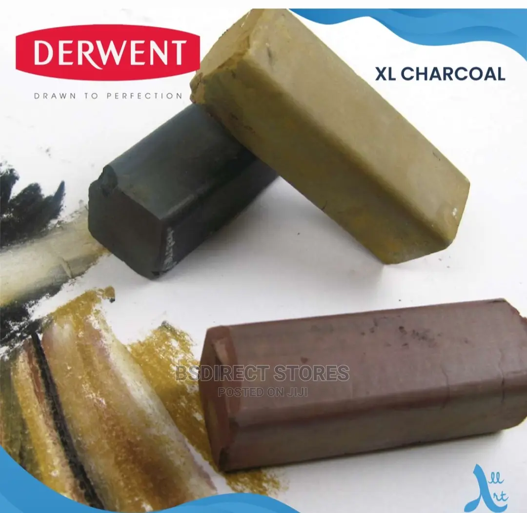 Derwent Xl Chunky Block Charcoal Tin of 6