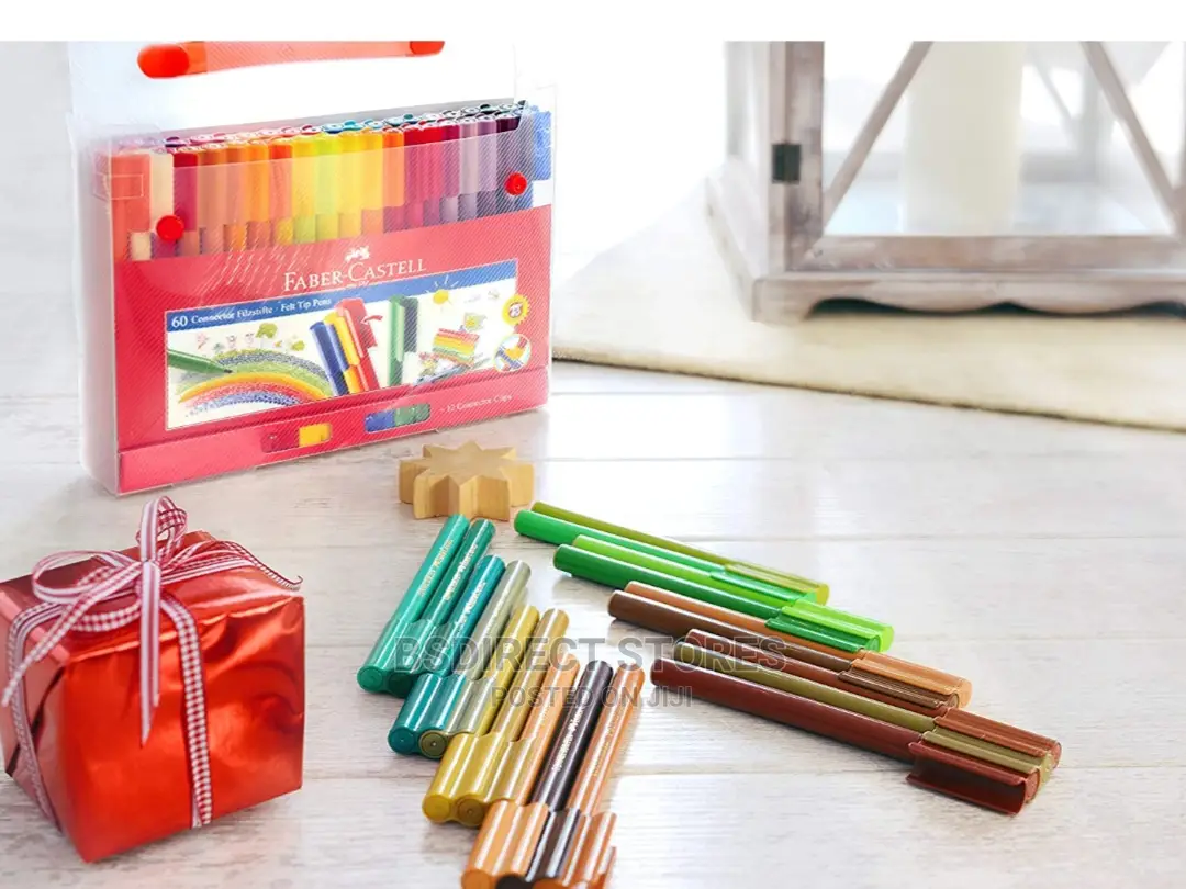 Faber-castell Connector Fibre Tip Pens - Assorted Colours 60