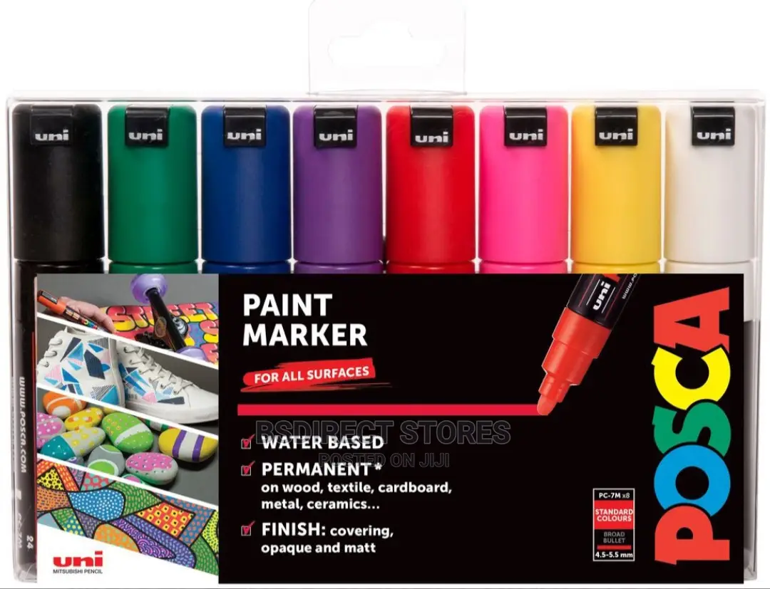 Posca PC-7M Marker Pens Starter Pack Of 8