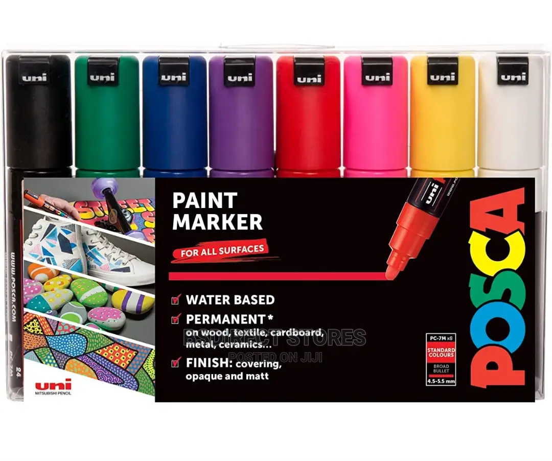 Posca PC-7M Marker Pens Starter Pack Of 8