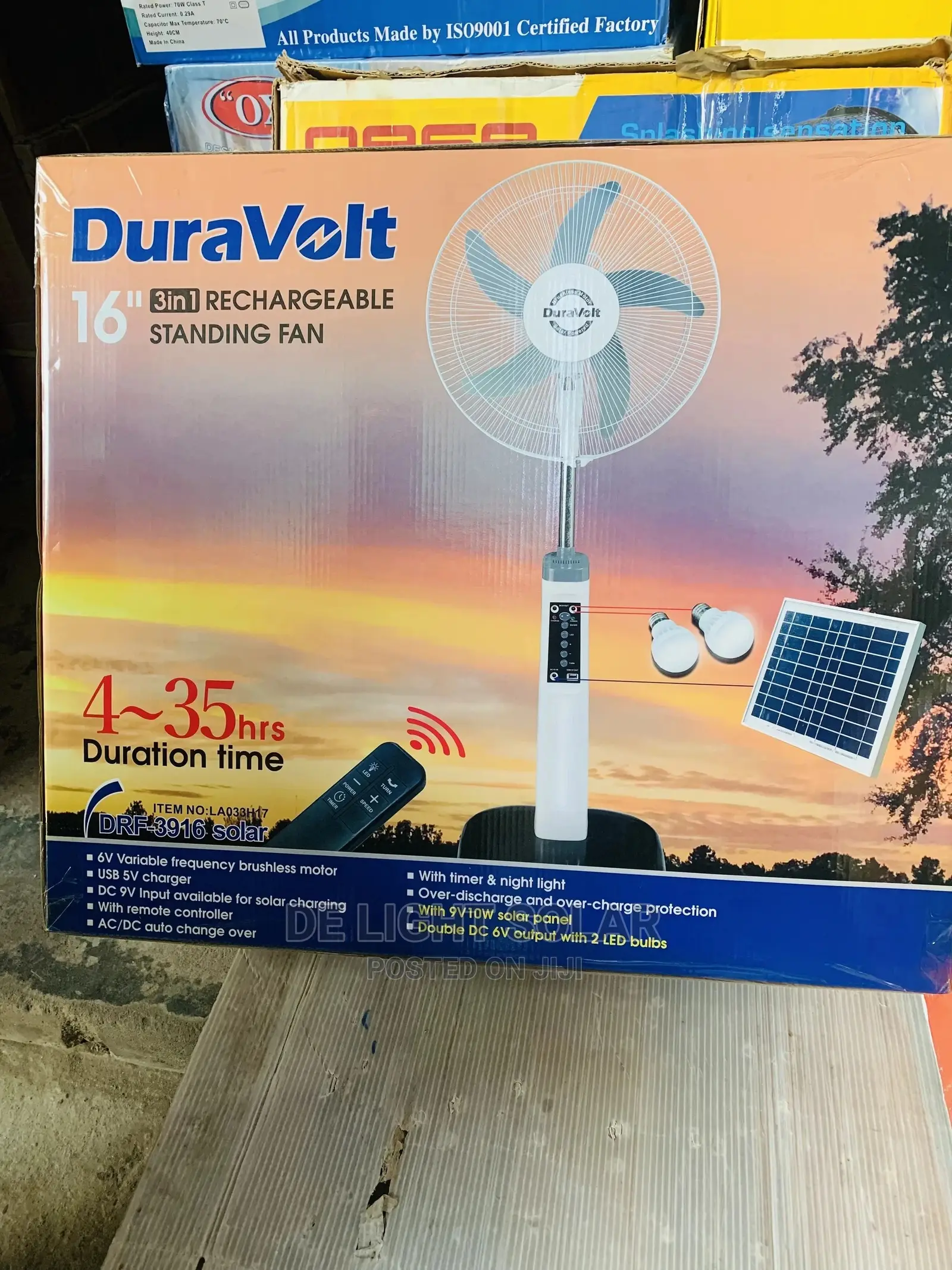 16” Duravolt Rechargeable Fan