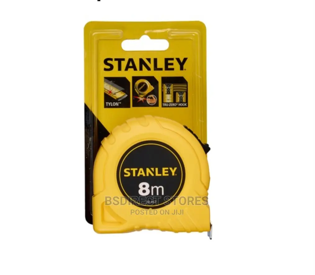 Stanley 0-30-457 Tape Measure, Yellow/Black, 8 M/25 Mm