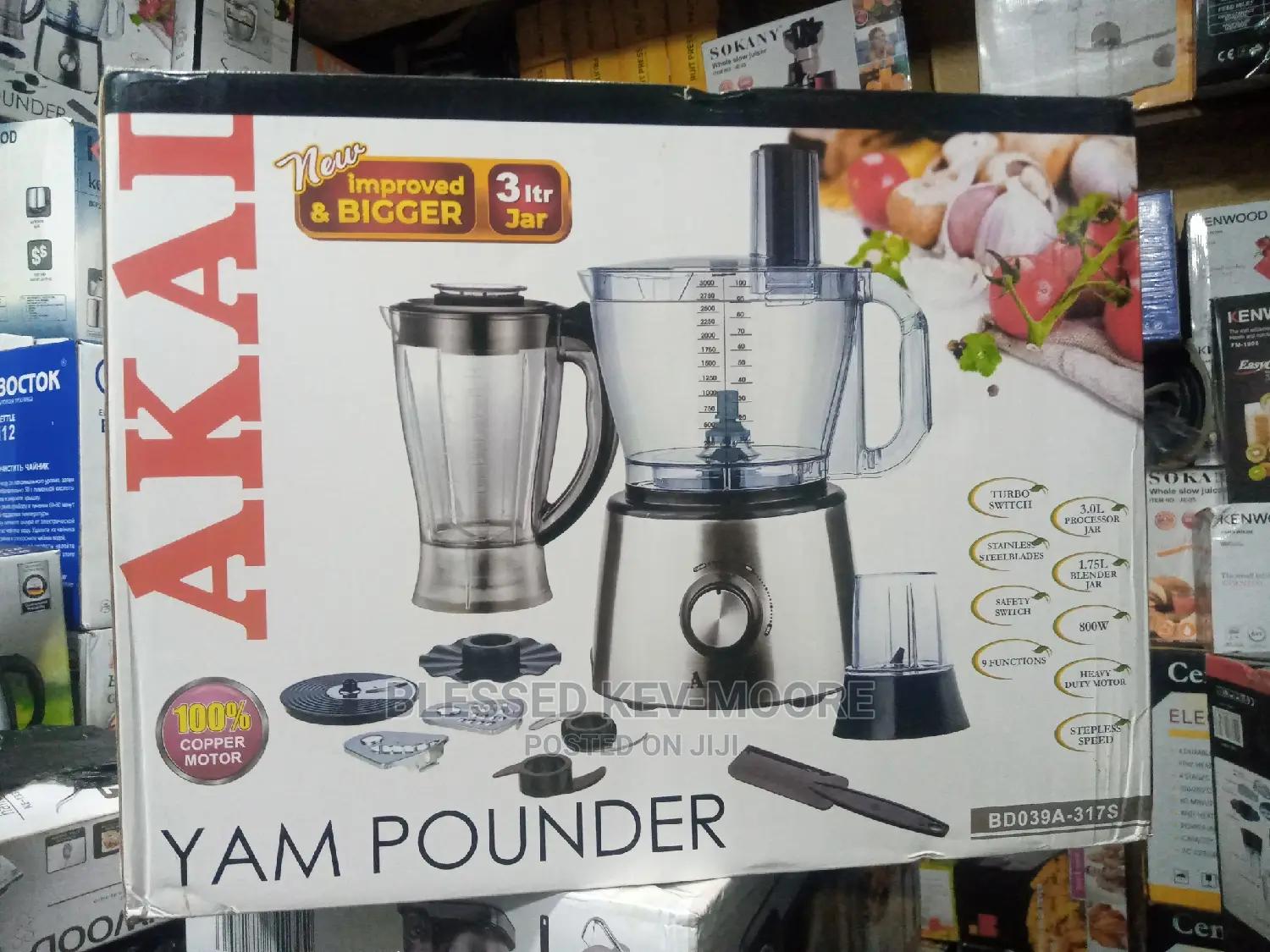 Akai 3L Jar Blender/Yam Pounder.