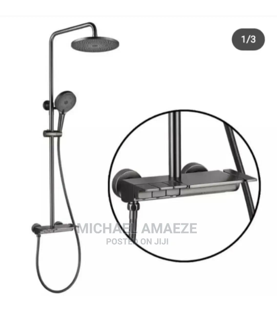 Botton Black and Gray Shower
