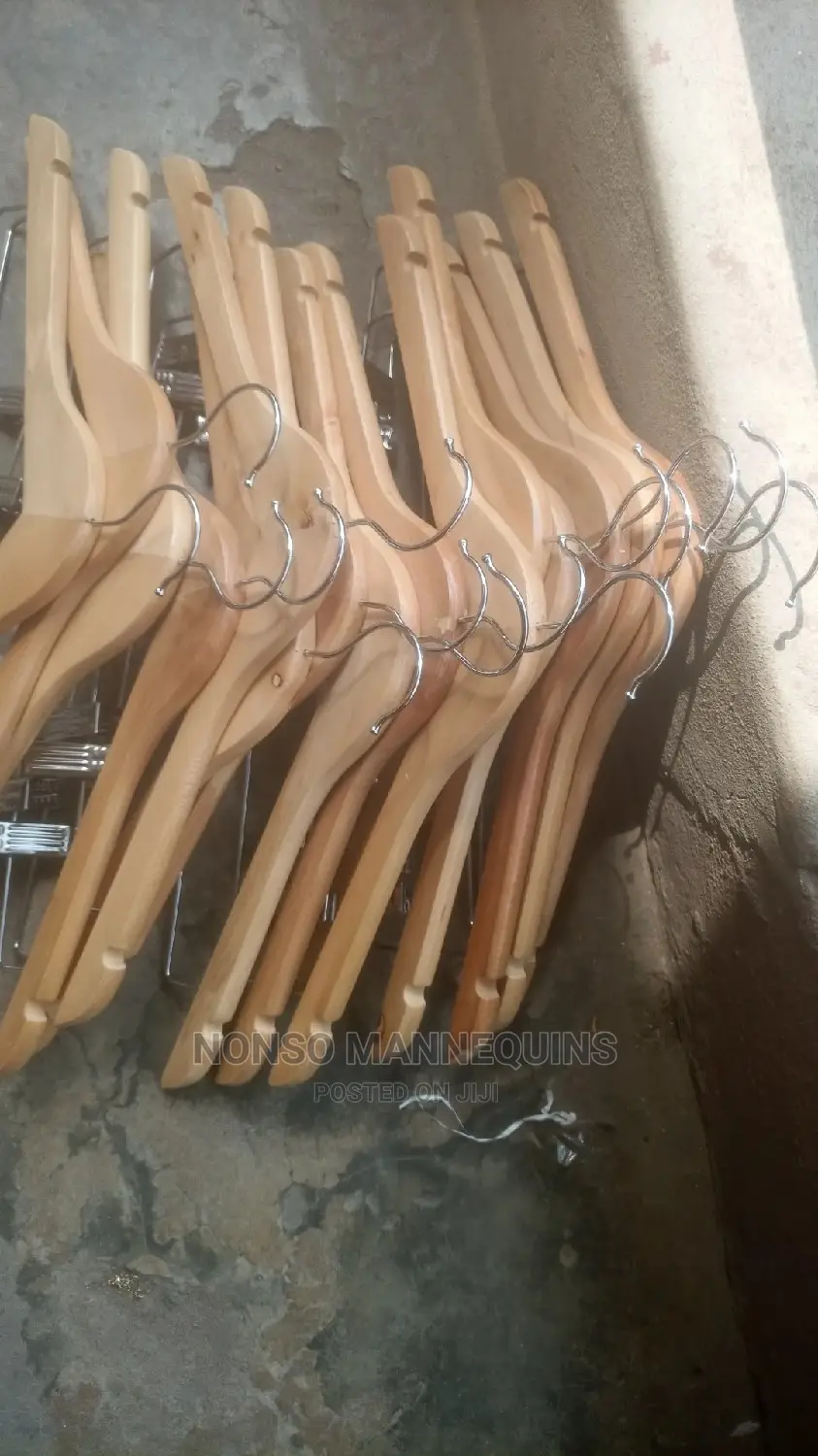 Wooden Hangers With Clips